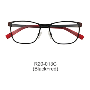 Hot new metal optical frame striate stainless steel eyeglasses customizable eyeglass frames