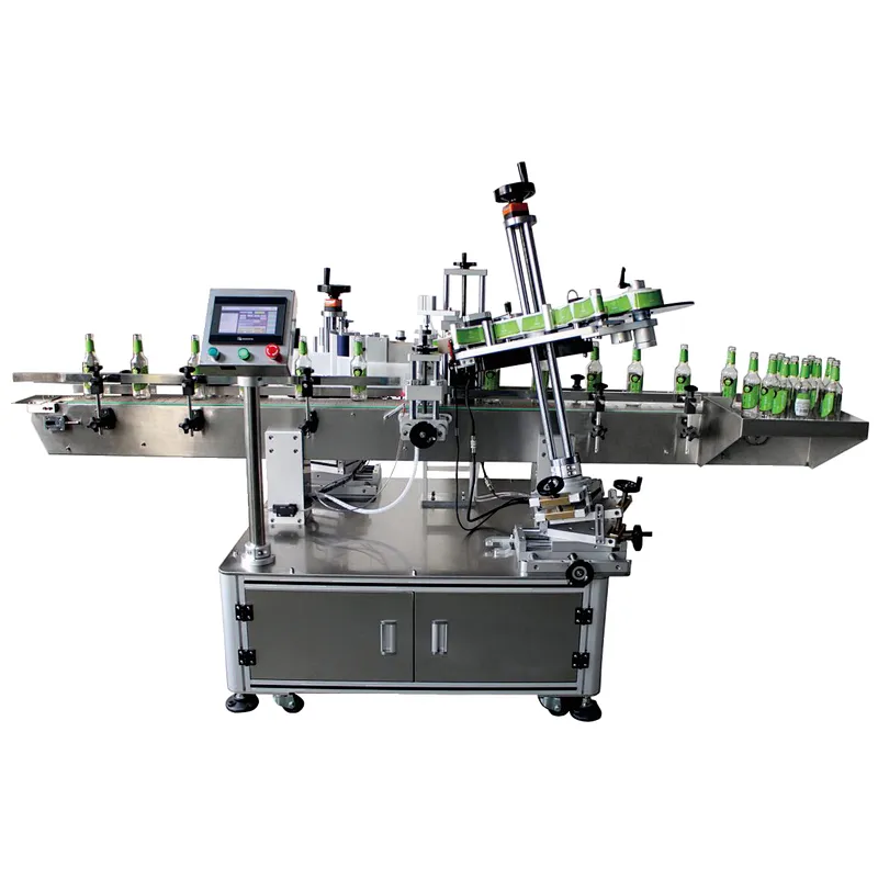 TK-T-820048 Round bottle front and back label, neck label labeling machine
