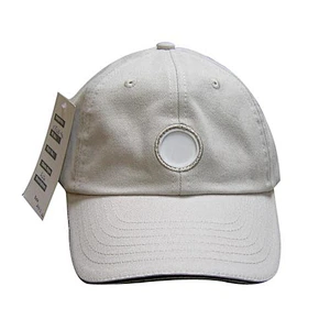 plain hat with ball marker on front