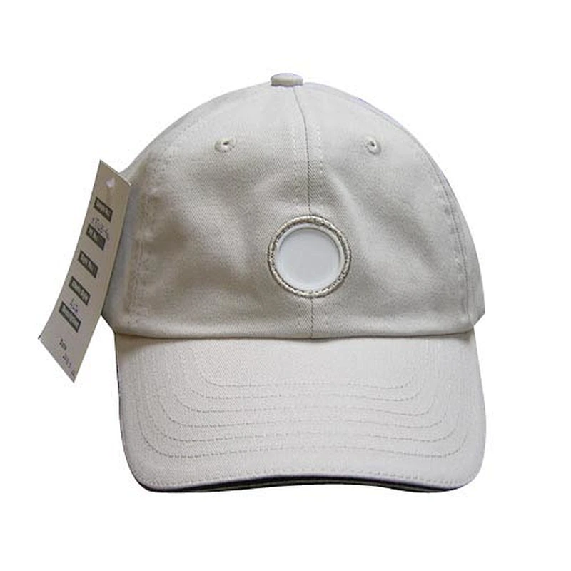 plain hat with ball marker on front