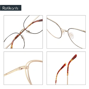 Hot selling custom classic round full rim glasses optical frames handmade metal optical eyeglasses frames