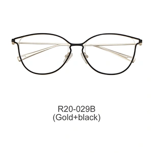 stylish cat eye glasses woman comfortable metal optical frame eyeglass folder frame
