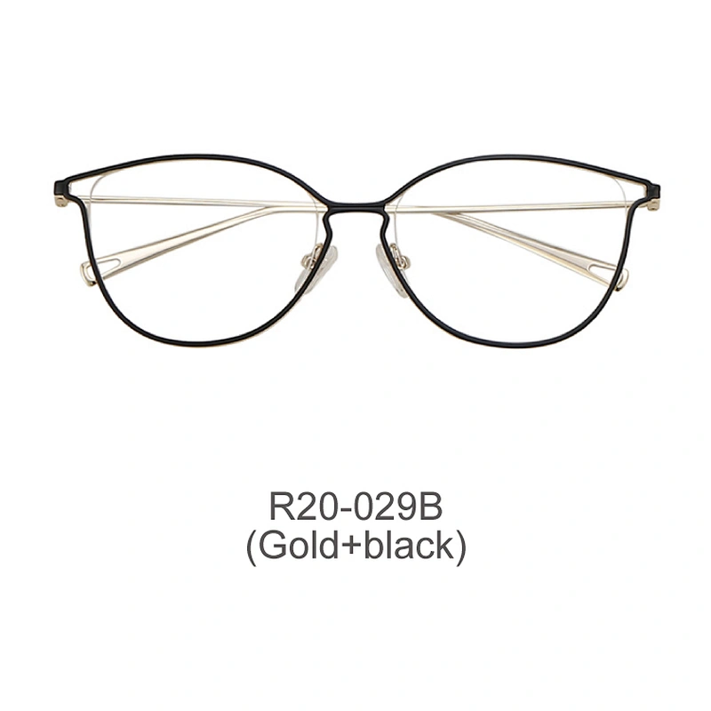 stylish cat eye glasses woman comfortable metal optical frame eyeglass folder frame