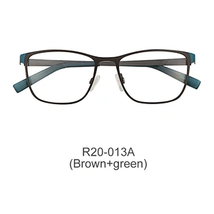 Hot new metal optical frame striate stainless steel eyeglasses customizable eyeglass frames