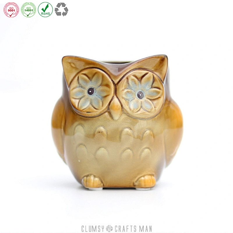 Owl Shape Flower Pots For Fleshy