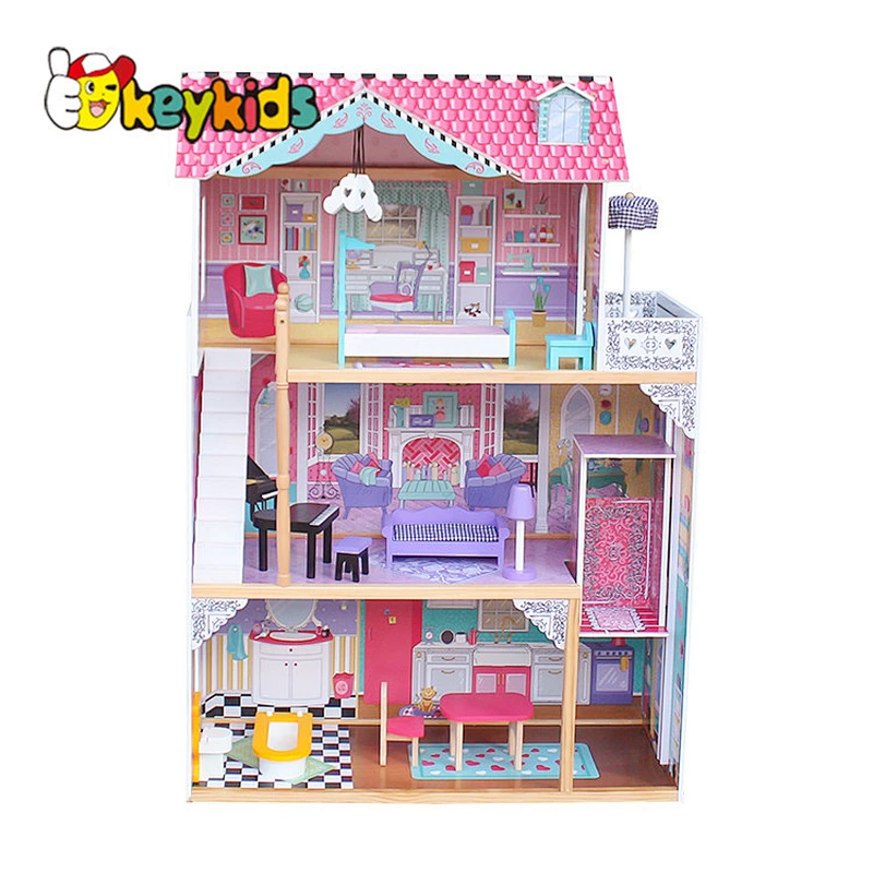 Original Design girls miniature wooden dollhouse supplies for 3 year old W06A220C