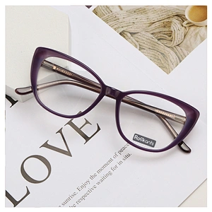 cat eye woman acetate frames fashionable design eyeglasses optical frame