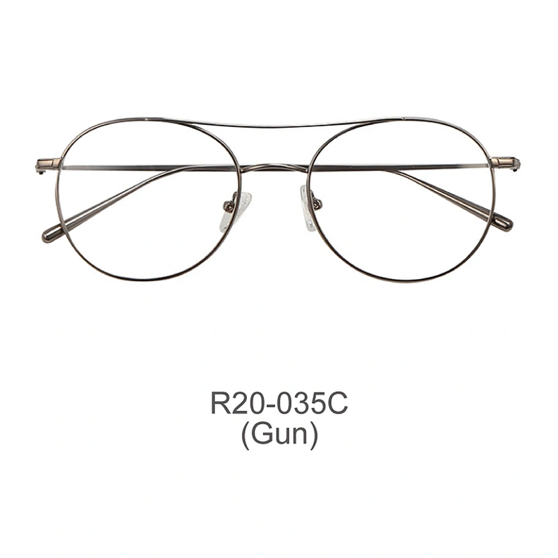 New design high quality round men spectacle frame optical frames metal frames eyeglasses