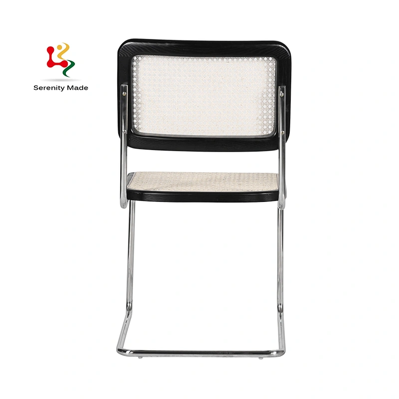 Bow rattan dining chair