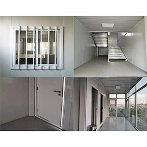 Casa contenedor de paquete plano prefabricada de alta calidad