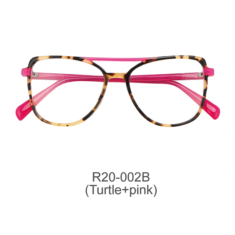 New Exquisite Design acetate cat eye frame lamination woman optics glass frames