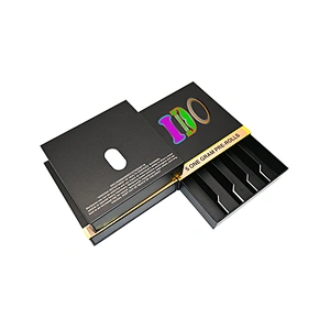 High - end Custom Pre Roll Packaging Box Child Proof Bottom Button Preroll Packaging