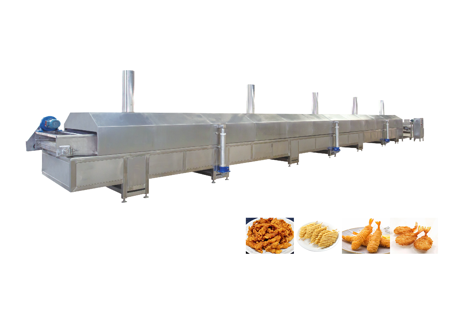Oil Curtain Frying Production Line