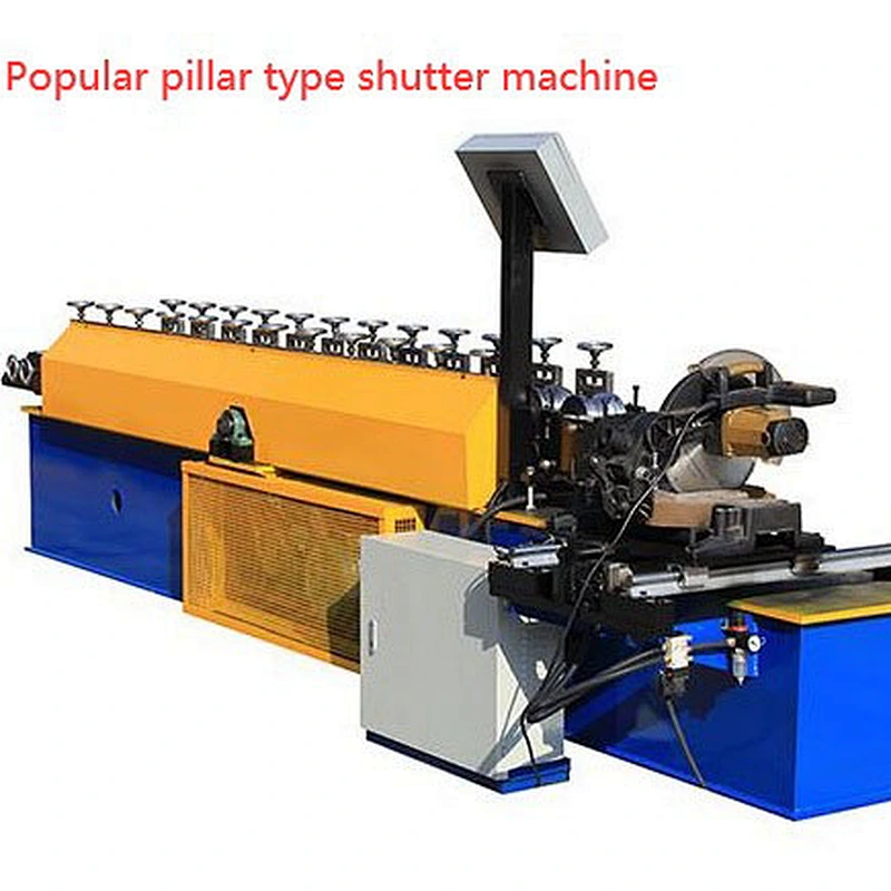 Rolling shutter door machine