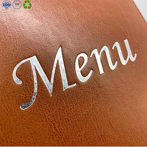 PU menu holder with screw