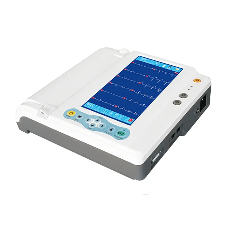 12 channel 12 leads ECG EKG monitor machine