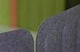 panel detail for acoustic desk dividers