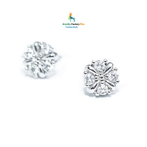 flower shaped stud earrings