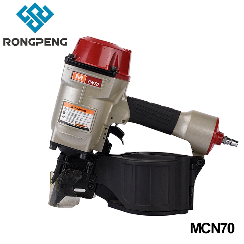 RONGPENG Coil Pallet Nailer MCN70 Nail Gun 15 Degree Flat Wire Welded Nails Wooden Framing Nailer