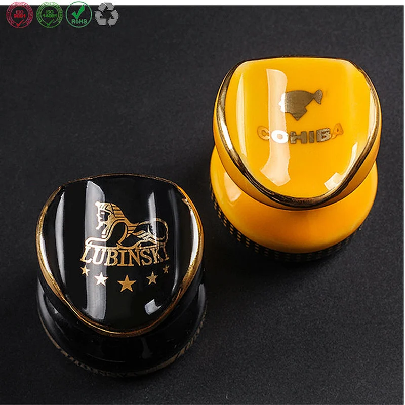 Mini ceramic cigar holder