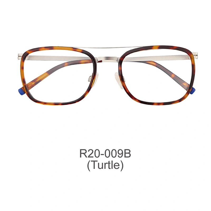 Square Man Metal Acetate Prescription Spectacle Frames Optical,Fashion Glasses Eyewear hot sale Optical Frames Manufacturers