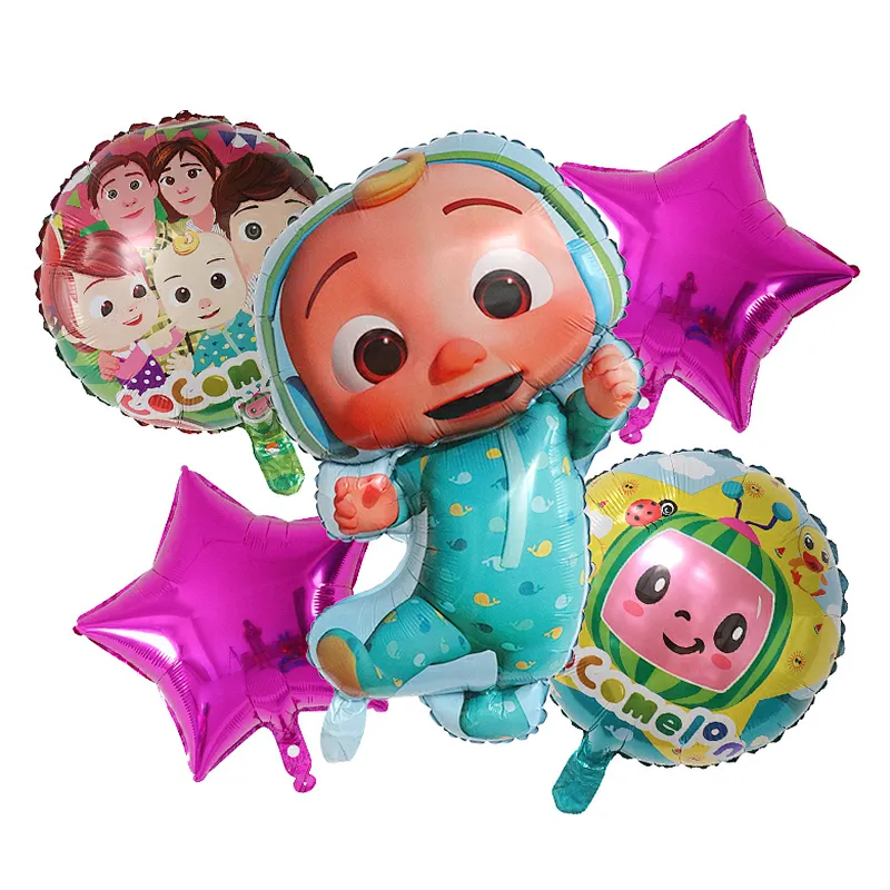5pcs/set Cocomelon Balloon Garland Set for Kids Birthday Baby Shower Cocomelon Theme Party