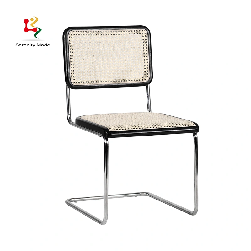 Bow rattan dining chair