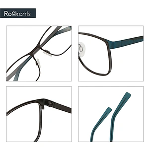 Hot new metal optical frame striate stainless steel eyeglasses customizable eyeglass frames
