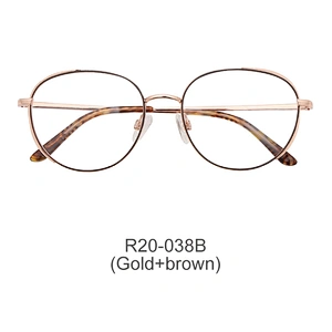 Hot selling custom classic round full rim glasses optical frames handmade metal optical eyeglasses frames