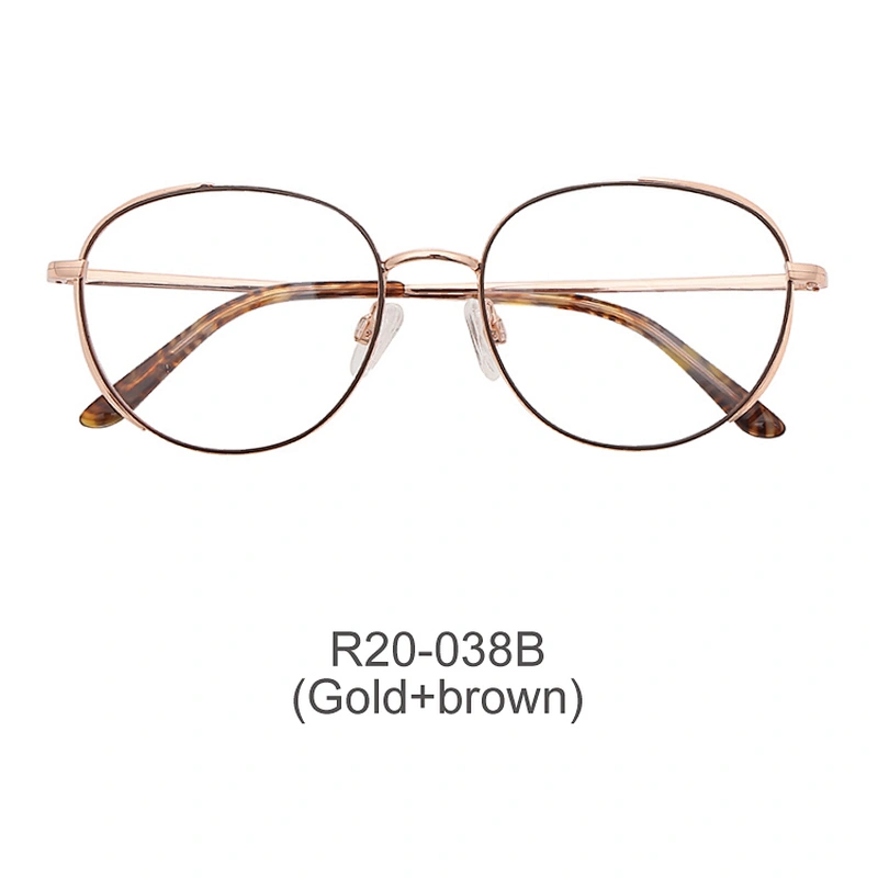 Hot selling custom classic round full rim glasses optical frames handmade metal optical eyeglasses frames