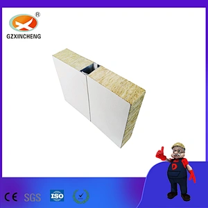 Color Steel Rock Wool Sandwich Panel for High Clean Room
