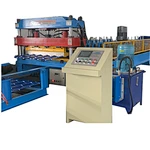 New design of lace shearing and molding cutting glazed tile rolling forming machine