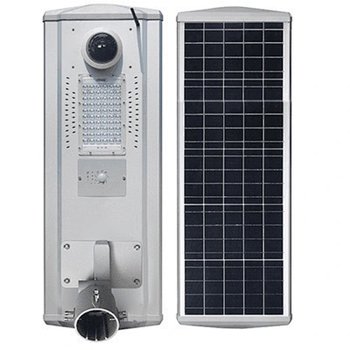 Solar powered motion light with security camera