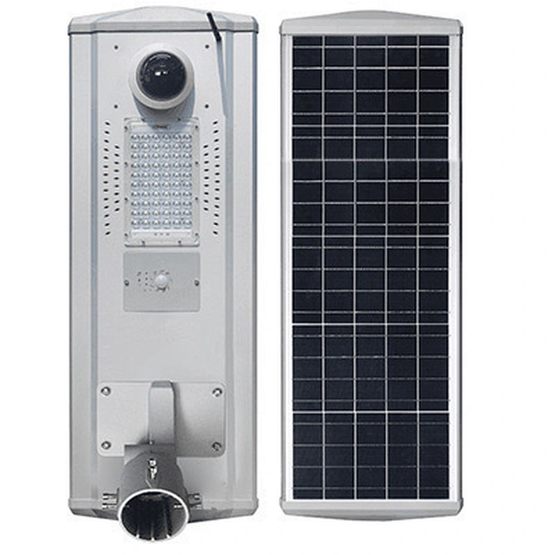 Solar powered motion light with security camera