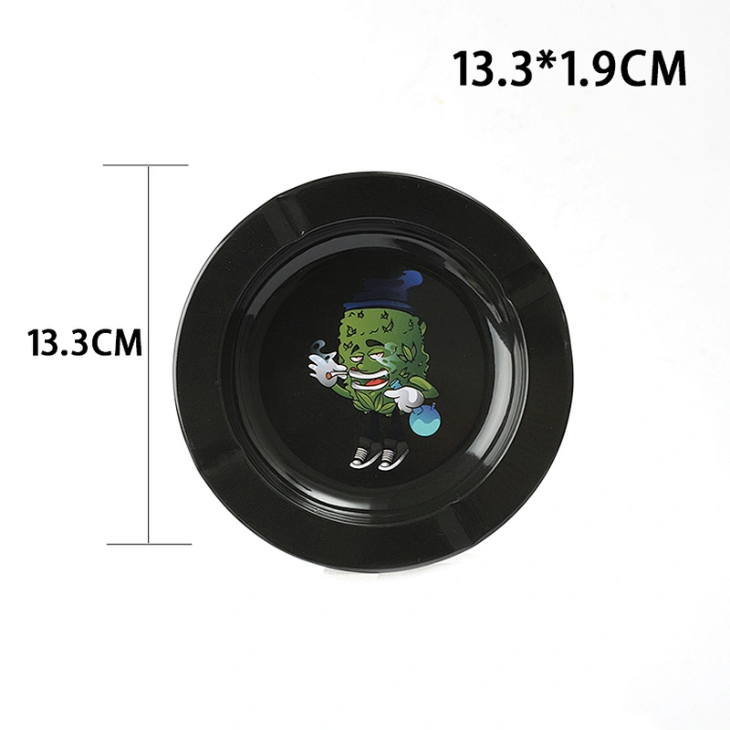 2021 metal popular character design tin custom-made logo outdoor ashtray