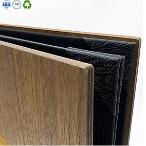 wooden menu holder