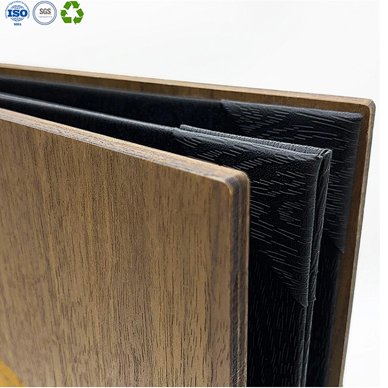wooden menu holder