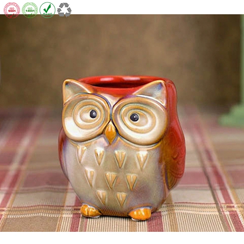 Owl Shape Flower Pots For Fleshy