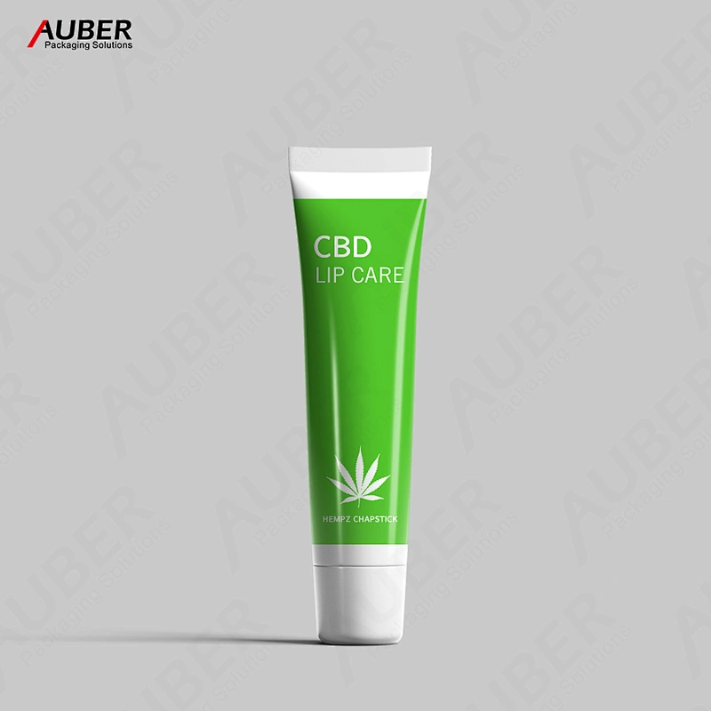 White logo PE tubes for CBD skincare products