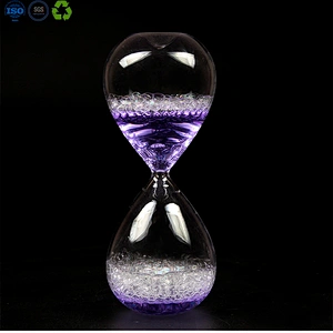 Foating liquid hourglass