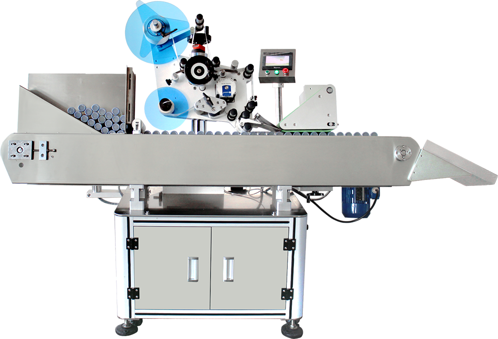 TK-T-82042 Automatic horizontal round bottle labeling machine