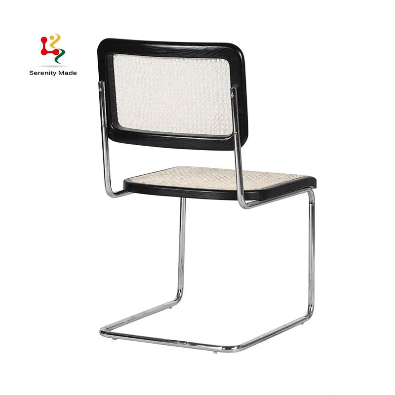 Bow rattan dining chair
