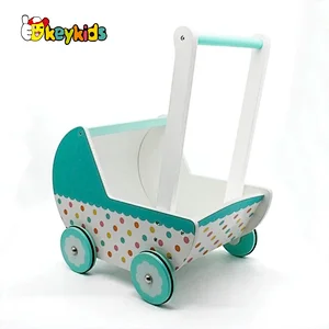 New design first educational wooden baby push toys for learning walking W16E102