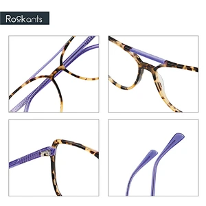 New Exquisite Design acetate cat eye frame lamination woman optics glass frames