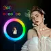 16 colors change photograph live smd rgb ring lighting 8inch/20cm 10inch/26cm 12inch/30cm makeup led ring light rgb