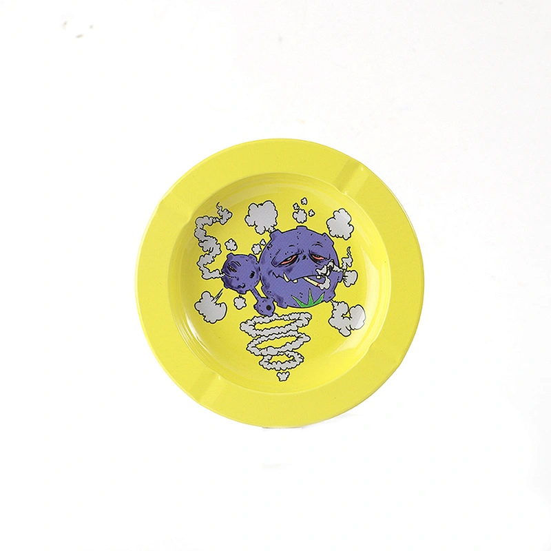 2021 metal popular character design tin custom-made logo outdoor ashtray
