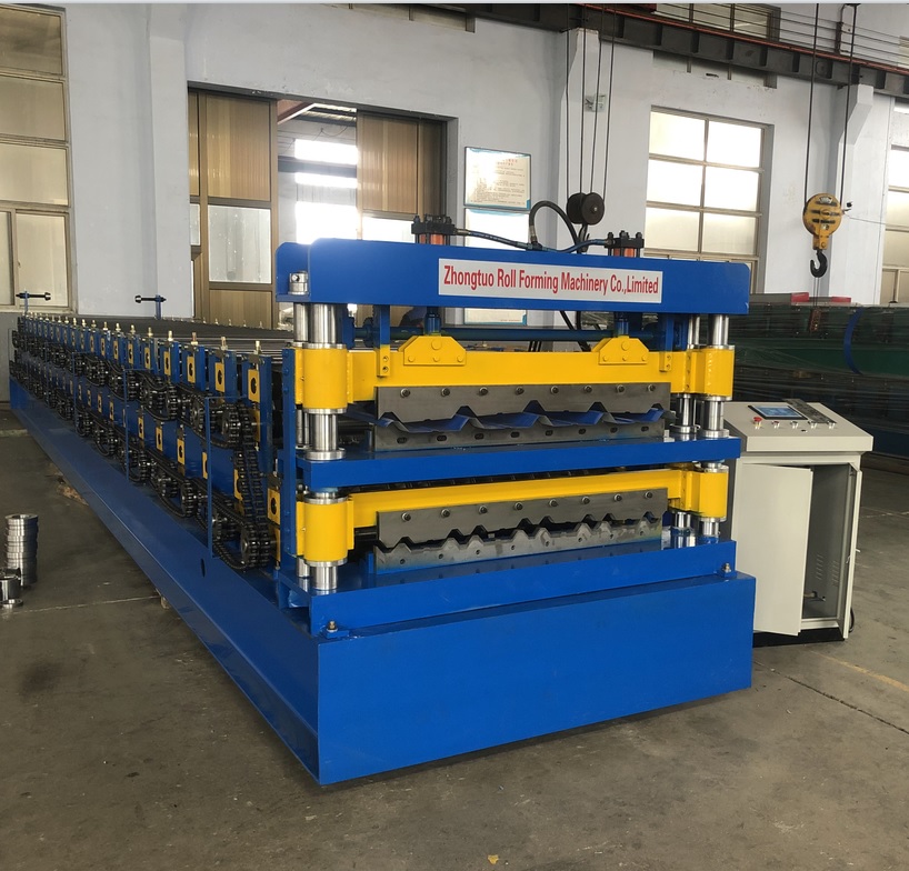 Double Layer Metal Roofing Sheet Forming Machine For Corrguated Tile and Trapezoidal Tile