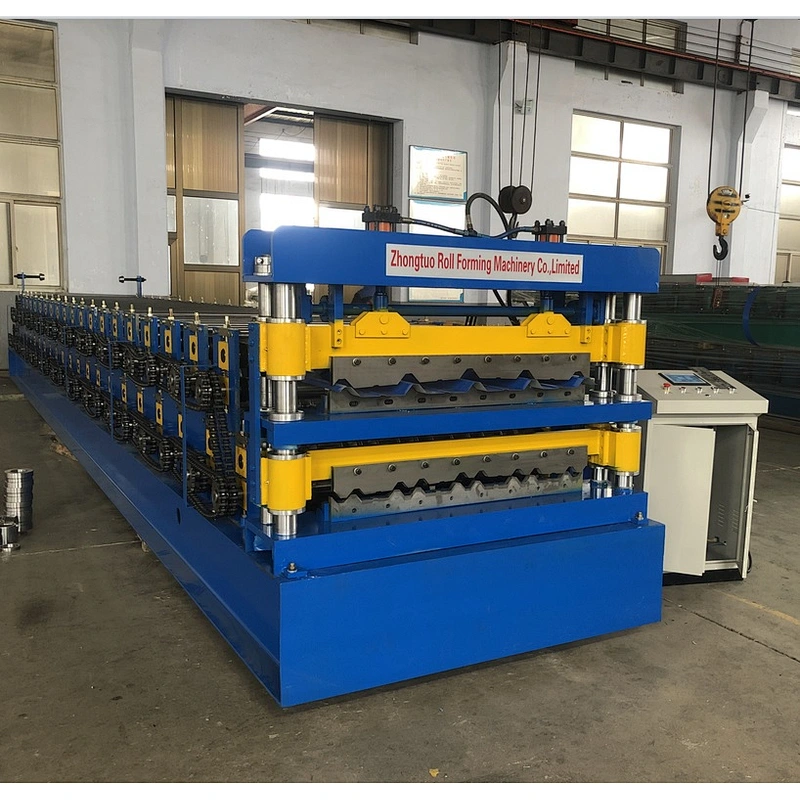 Double Layer Metal Roofing Sheet Forming Machine For Corrguated Tile and Trapezoidal Tile