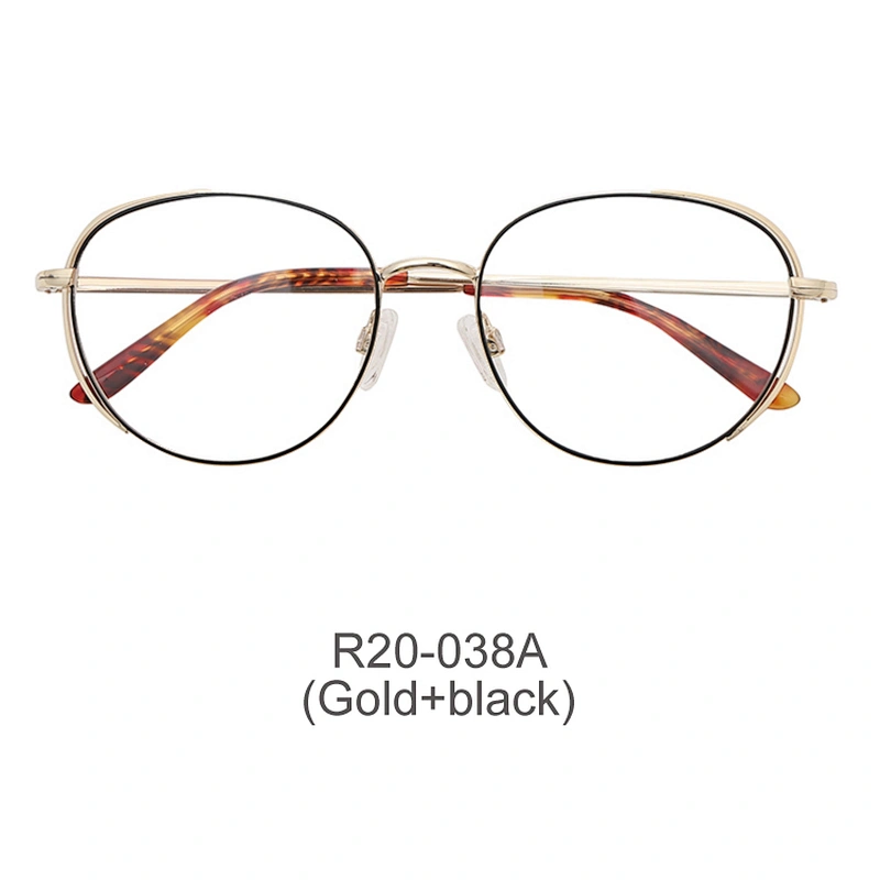 Hot selling custom classic round full rim glasses optical frames handmade metal optical eyeglasses frames