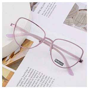 Top selling fashion design cat eye metal sheet optical frame ready goods eyeglasses